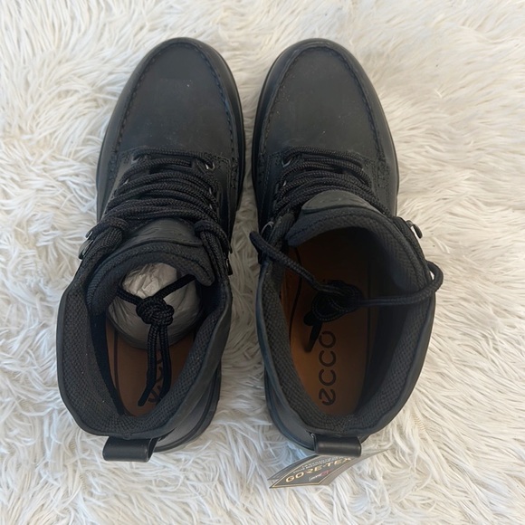 NEW $275 ECCO Men’s Track 25 Black leather GoreTec Hiking Boot size EU 42 US 8.5 - Picture 4 of 8